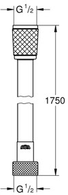 GROHE 28742002 - Flessibile per doccia VITALIOFLEX TREND 1750 mm
