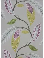 Nina Campbell Carta da parati Fontibre - Amethyst/ Green/ Yellow
