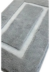 SET 2x Tappeto da bagno 60/100 cm grigio