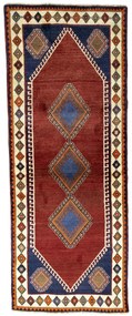 Gabbeh Tappeto persiano 260x100 Rosso (Iran) Annodato A Mano