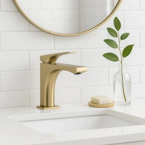 Rubinetto da lavabo Rea Joe Brush Gold low