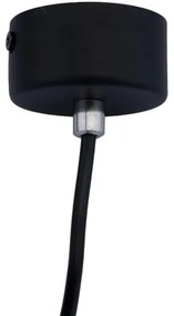 Lampadario a sospensione con filo KARADON 1xGU10/30W/230V 17 cm nero