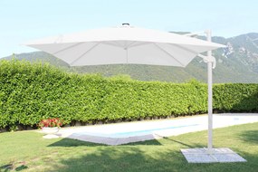 TESLA - ombrellone da giardino decentrato con led 3 x 4