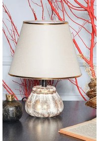 Lampada da tavolo RAMZES 1xE27/40W/230V crema/dorata