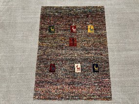 Gabbeh Tappeto 110x80 (Iran) Annodato A Mano