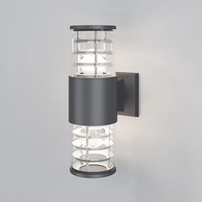 Maytoni O576WL-02GR - Applique da esterno BRONX 2xE27/60W/230V IP54 antracite