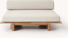 Letto da giardino in legno di teak doppio Eiko