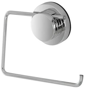 Porta rotolo a parete con ventosa in acciaio cromo serie Dinamik