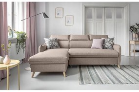 Divano letto angolare beige (angolo sinistro) Sweet Harmony - Miuform