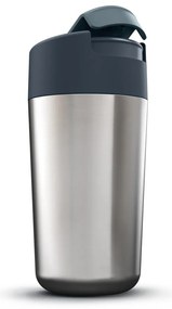 Tazza da viaggio in blu scuro-argento 450 ml Sipp - Joseph Joseph