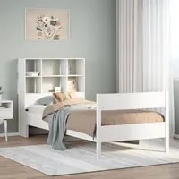 Letto con Libreria senza Materasso 75x190 cm in Legno Pino 3323012