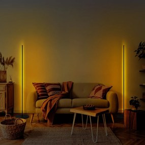 Lampada da terra a LED nera (altezza 153 cm) Only - Opviq lights