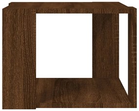 Tavolino salotto rovere marrone 40x40x30cm legno ingegnerizzato