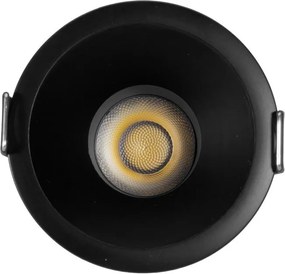 Faro LED da Incasso 10W Nero Ø65mm IP65 CCT UGR19 con driver Philips Colore Bianco Variabile CCT