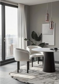 Lampadario LED color antracite con paralume in vetro ø 13 cm Fiuggi – Candellux Lighting