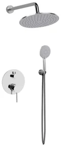 Set Doccia 3 Pezzi Ad Incasso Cromato Lucido Smooth Rubicer