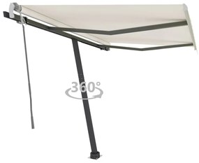 Tenda Da Sole Manuale Autoportante Manuale 350x250 Cm Crema /