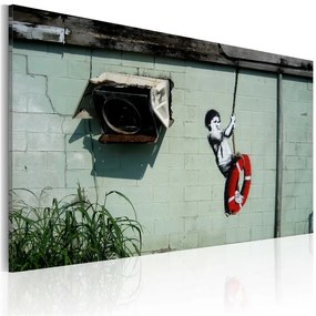 Quadro Bambino in altalena (Banksy)