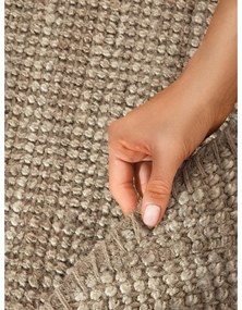 Tappeto rotondo grigio tortora in iuta ø 160 cm Bouclé Jaipur – Hanse Home
