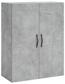 Credenza Grigio Cemento 69,5x34x180 cm in Legno Multistrato