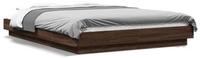 Giroletto Luci Led Rovere Marrone 120x190 Cm Legno Multistrato /