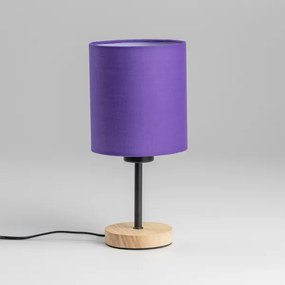 Brilagi - Lampada da tavolo NUBILA WOOD 1xE27/25W/230V quercia/viola