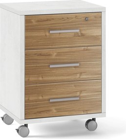 GARE - cassettiera per ufficio 3 cassetti con ruote