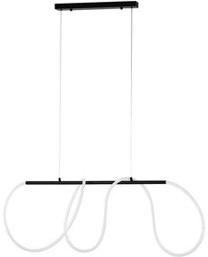 Lampada a sospensione LED su cavo FLEXI LED/45W/230V 4000K nera