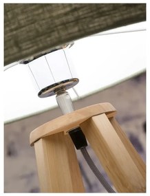 Lampada da tavolo con paralume verde e struttura in bambù Everest - Good&amp;Mojo