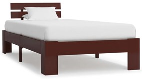 Giroletto Senza Materasso Marrone Scuro 90x200 Cm Legno Pino /