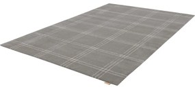 Tappeto in lana antracite 200x300 cm Calisia M Grid Prime - Agnella