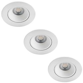 Philips - SET 3x LED Lampada da bagno dimmerabile ABROS LED/9W/230V IP44
