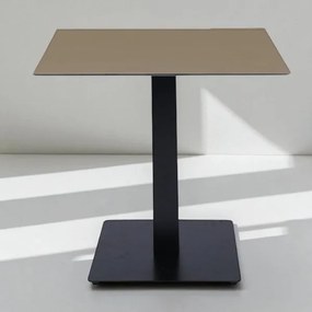 Tavolo bar pub ristorante piano HPL Tortora per esterno 80x80 cm H 74