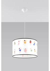 Sollux SL.1417 - Lampadario a sospensione per bambini FAIRY 1xE27/15W/230V diametro 40 cm