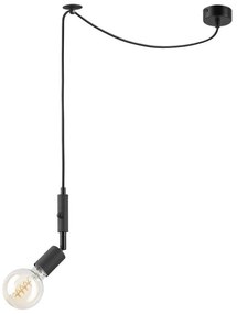Lampadario a sospensione con filo INA 1xE27/42W/230V nero