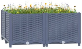 Fioriera Rialzata 80x80x38 Cm İn Polipropilene /
