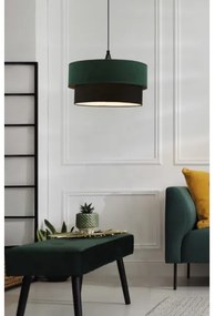 Lampadario a sospensione con filo SOLANTO 1xE27/60W/230V verde/nero