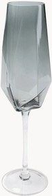 Set di 4 flute da champagne fatti a mano Diamond