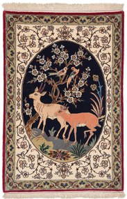 Isfahan Tappeto 110 x 70 (Iran) Annodato A Mano