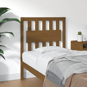 Testiera per letto miele 80,5x4x100cm in legno massello di pino