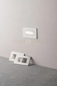 Segnapassi a incasso led bolt bianco e nikel 3w 350lm cct 3000k / 4...