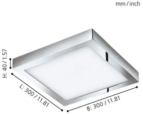 Eglo 98561 - Plafoniera LED RGBW dimmerabile FUEVA-C LED/21W/230V BT IP44