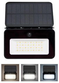 Solight WL913-LED Faretto solare dimmerabile LED 6W 2200mAh IP65 sensore