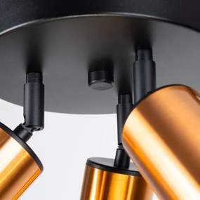 Sollux SL.1377 - Faretto WINX 3xGU10/10W/230V nero/rame