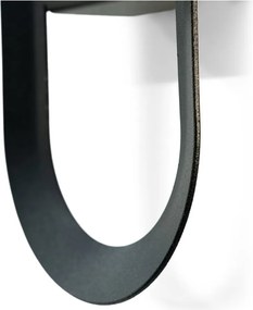 Gancio da parete nero in acciaio Coucou – Spinder Design