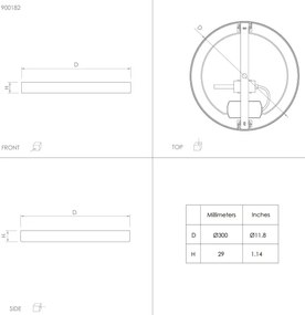 Eglo 900182 - Plafoniera LED FUEVA LED/20,5W/230V Ø 28,5 cm