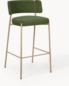 Sedia da bar imbottita in bouclé Samantha