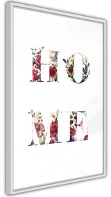 Poster Floral Home