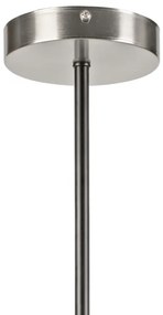 Lampadario a sospensione con supporto rigido LILOU 4xE14/5W/230V cromo opaco/fumé