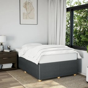 Giroletto Senza Materasso Grigio Scuro 120x200 Cm Tessuto /